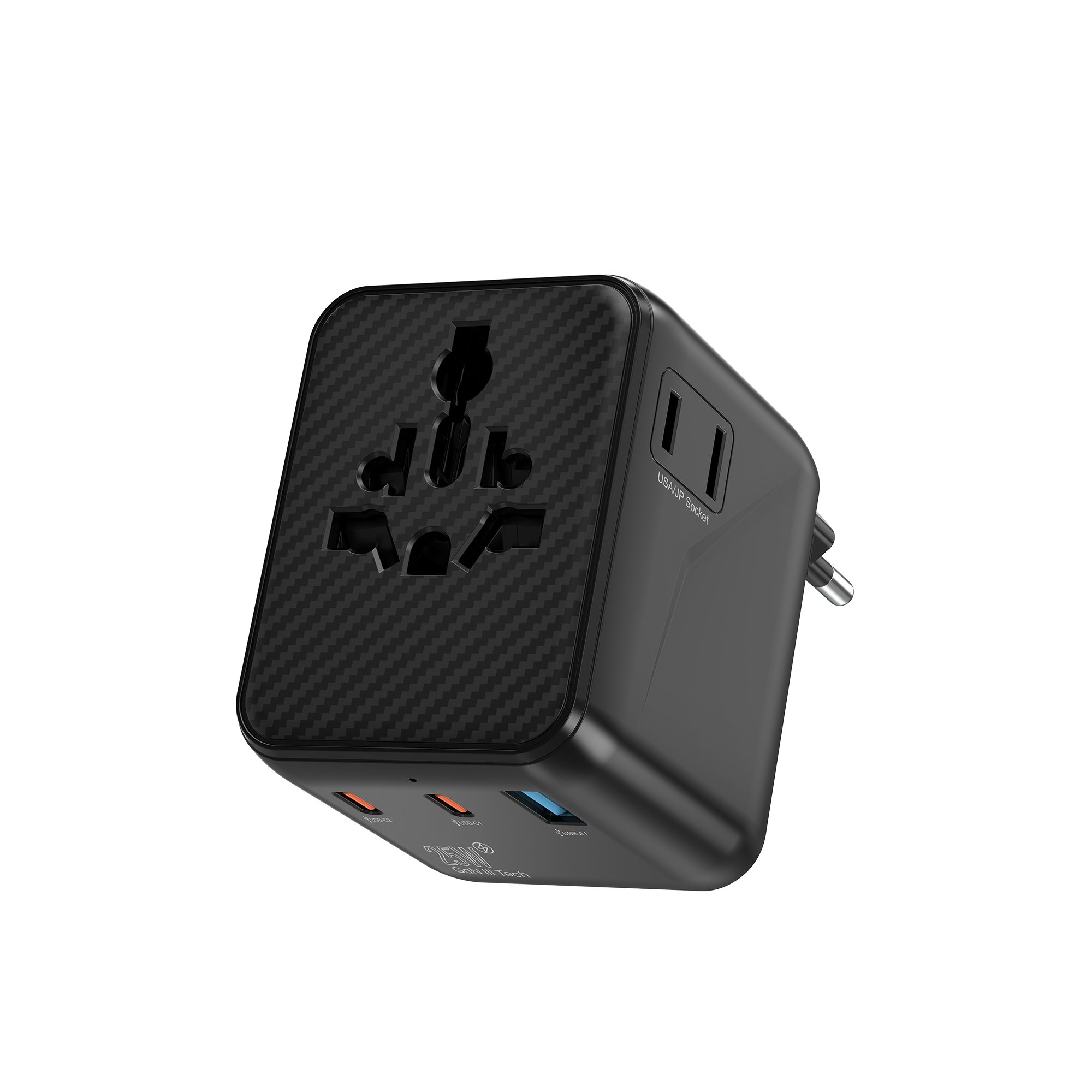 Universal Travel Adapter with USB Charging Ports 4